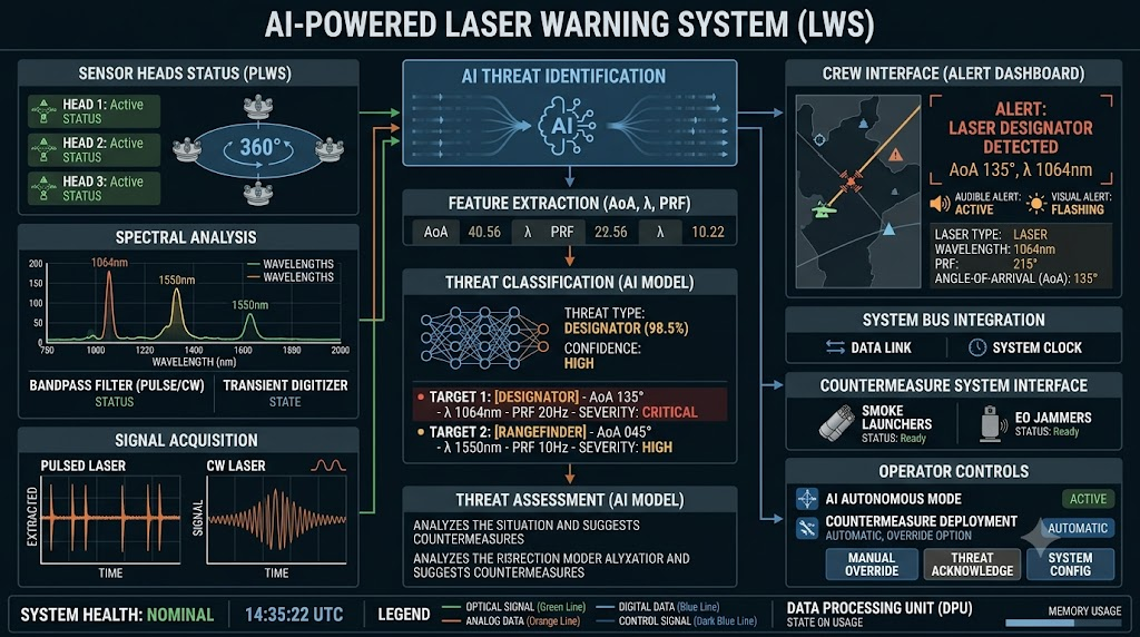 AI-powered Laser Warning System interface