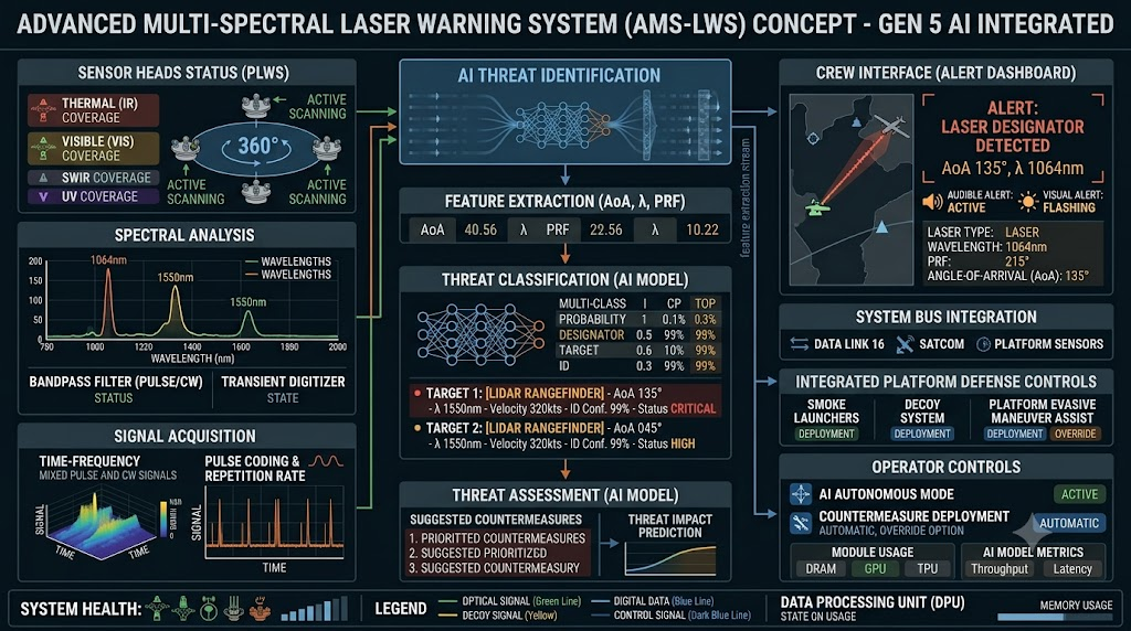 Futuristic Laser Warning System concept