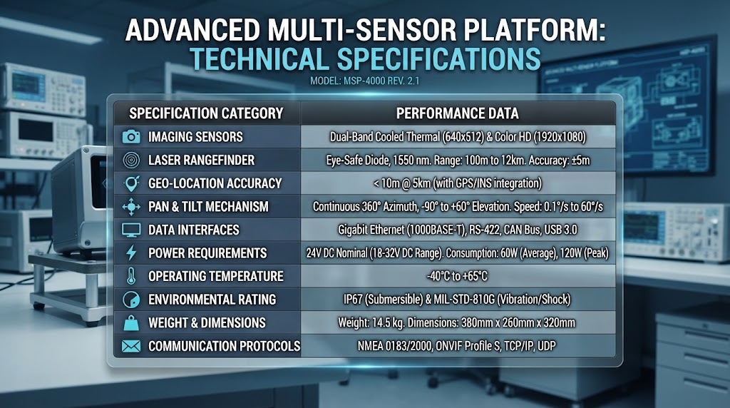 Technical Specifications Table